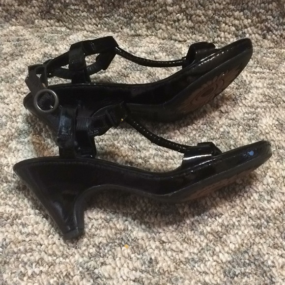 Borncrown Black Patent leather sandals size 9 M/W - Picture 8 of 8